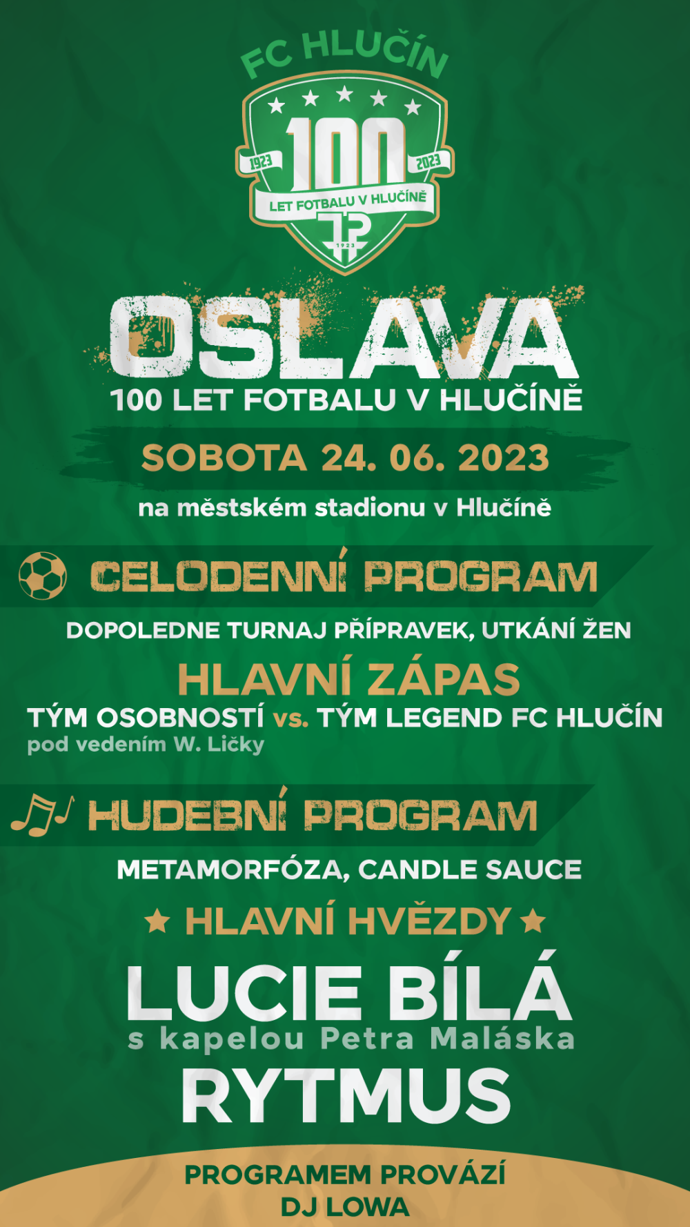 Oslavy 100 let fotbalu v Hlučíně